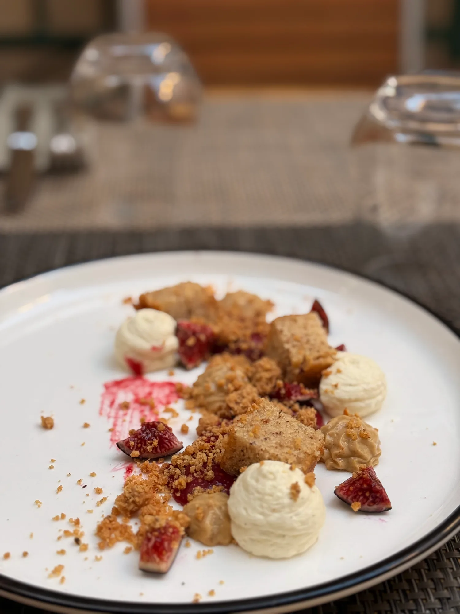dessert figues framboises